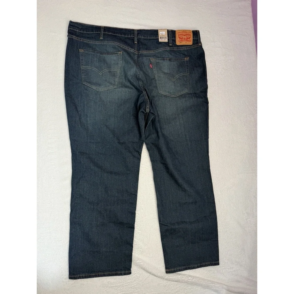 Levi's 541 Athletic Taper Jeans Mens 48x30 Stretch Dark Wash NWT